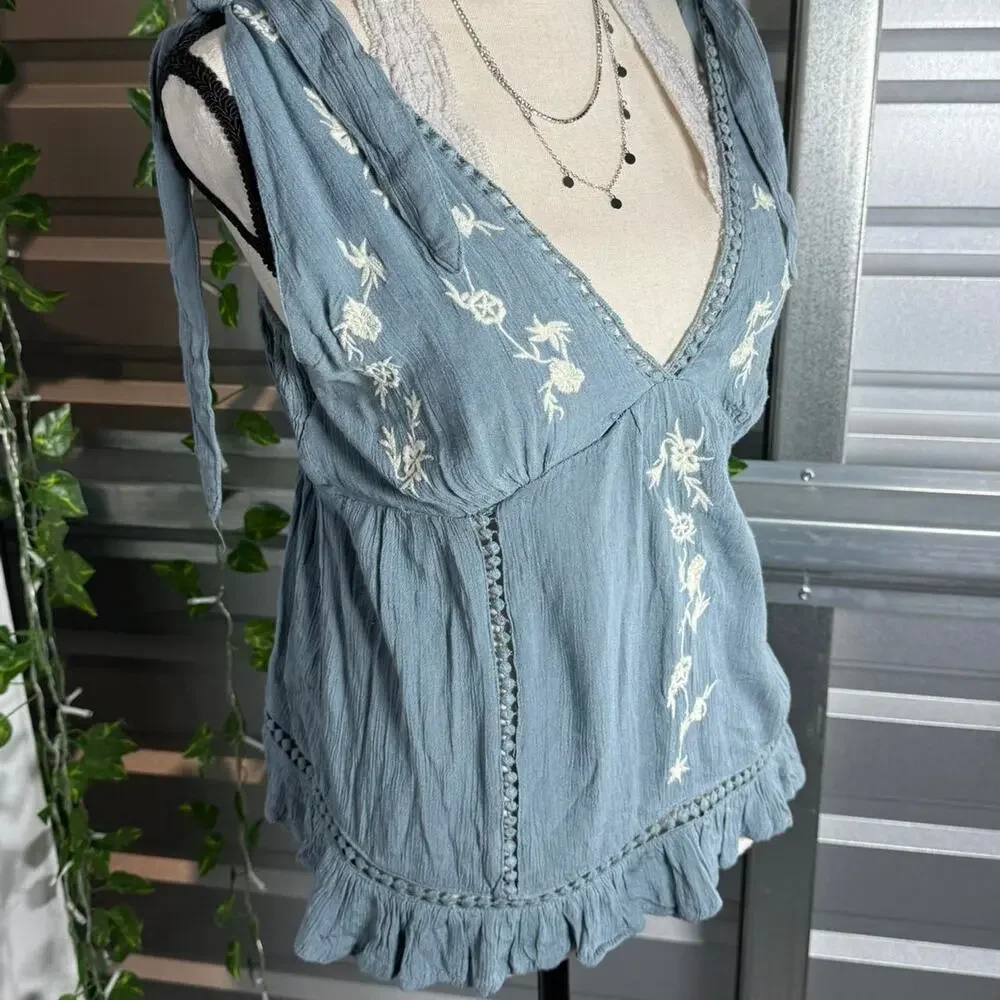 Sim Sam Blue Embroidered - Picture 4 of 8